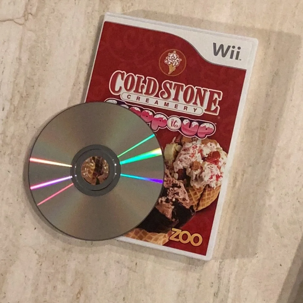 Cold Stone Creamery Scoop It Up Nintendo Wii Game Ice Cream Cones Complete CIB - Picture 7 of 7